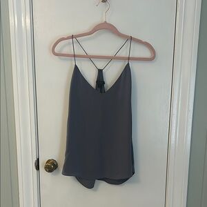Jcrew silk grey tank top